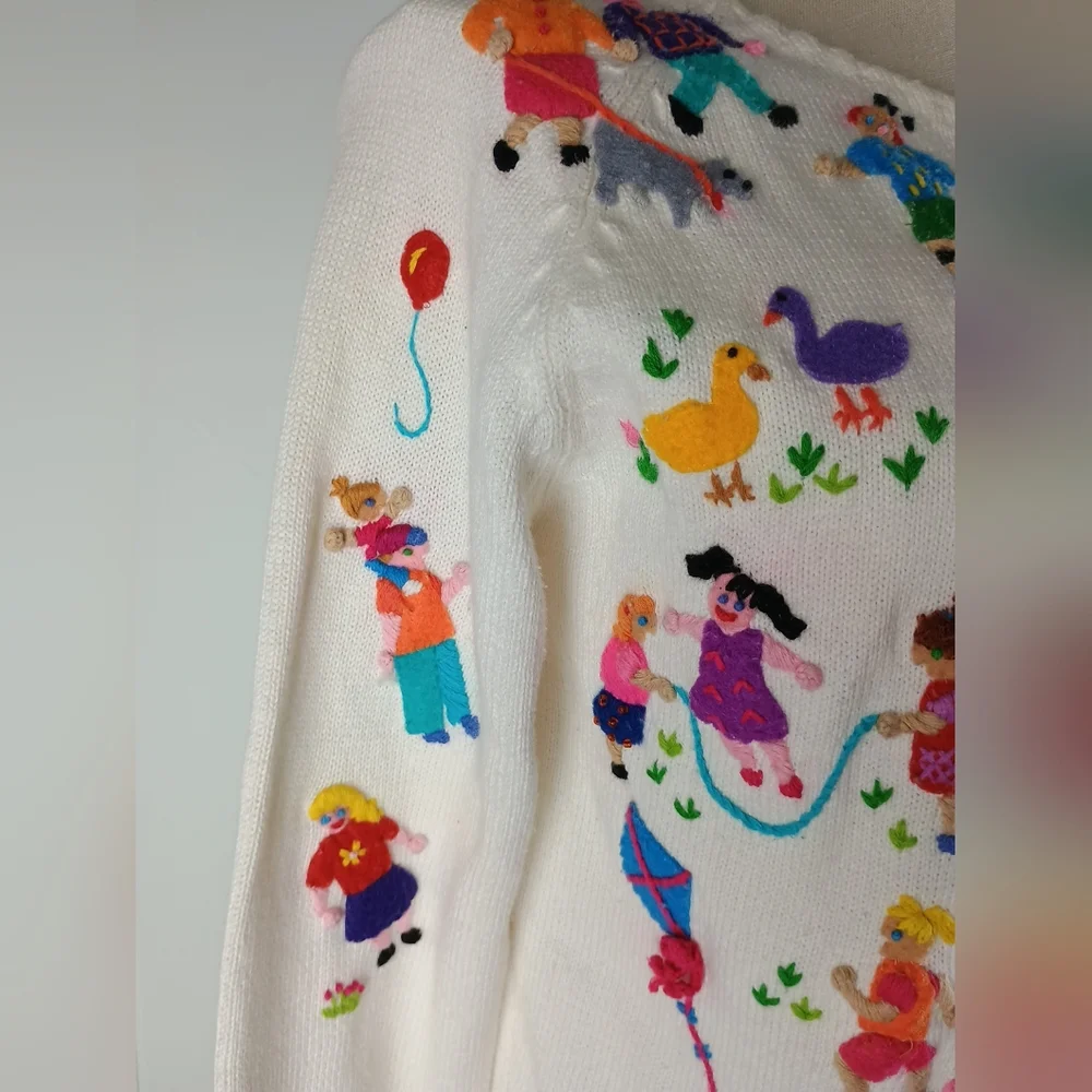 Vintage Michael Simon Outdoor Activities Women’s Small Cardigan Sweater - Picture 12 of 16